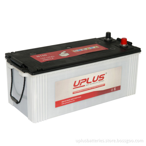 N150 China Factory Wholesale Quick Start Car Battery 12V 150ah